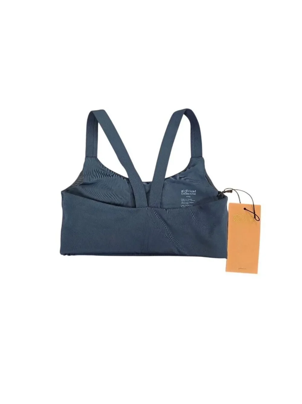 Girlfriend Collective Midnight Lou V-Back Bra XXS Blue
